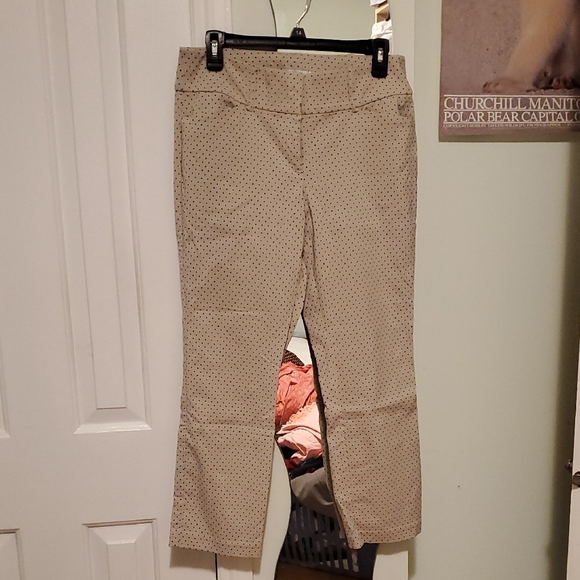 Beige Polka Dot Pants - Picture 1 of 3